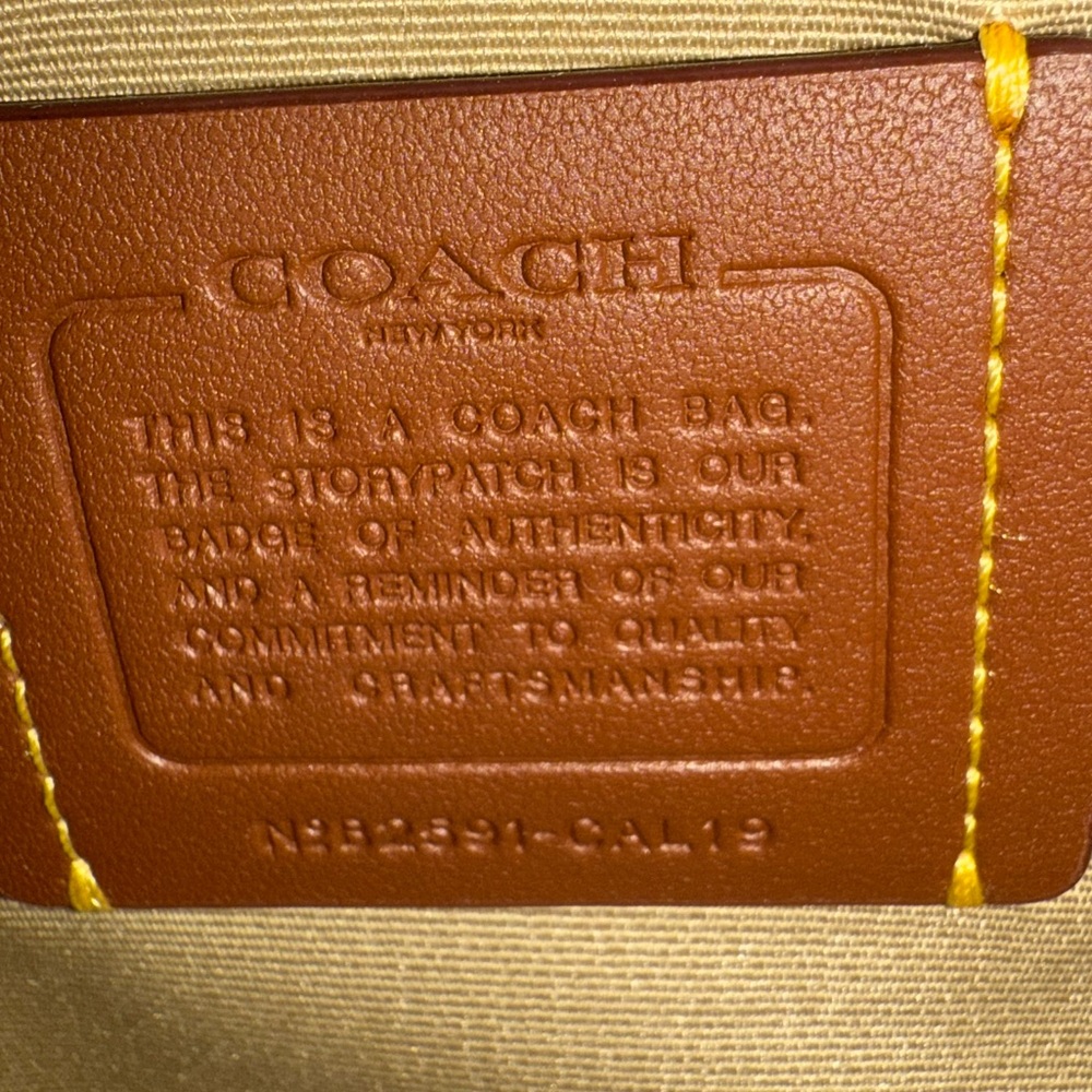 NWT Coach Mini Rowan Lemon (NYC) Crossbody Satchel - Picture 10 of 15